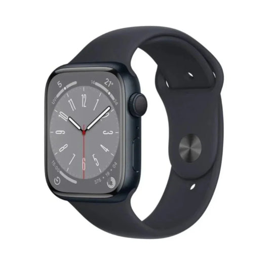 Apple Watch Series 8 (GPS) 45mm Aluminum Case - M/L Midnight Sport Band - MNUL3LL/A