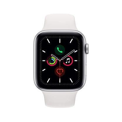 Apple Watch Series 5 44mm Silver Aluminum White Sp Band GPS - MWVD2LL/A