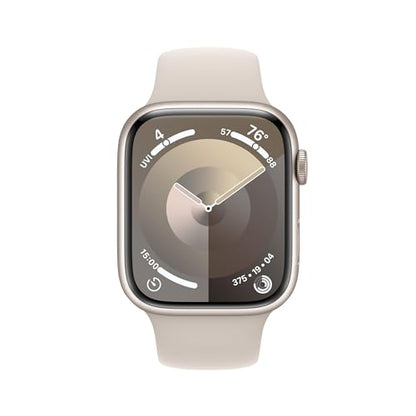 Apple Watch Series 9 (GPS + Cellular) 45mm Starlight Al w/ Starlight Sport Band - S/M - MRM83LL/A