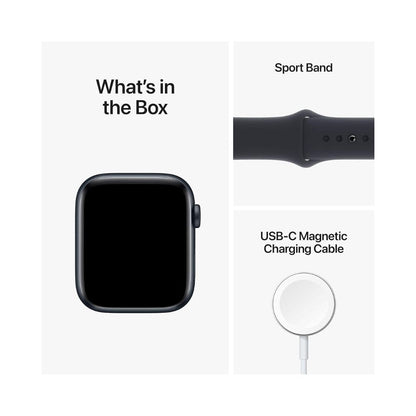Apple Watch SE 2nd Gen - GPS - 44mm Aluminum - M/L Midnight Band - MNTG3LL/A