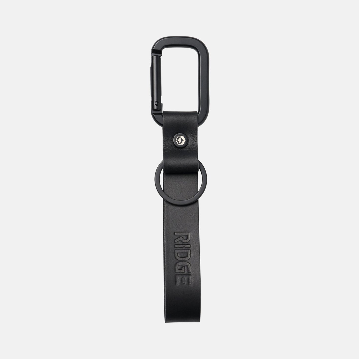 Everyday Keychain - Midnight Black Leather