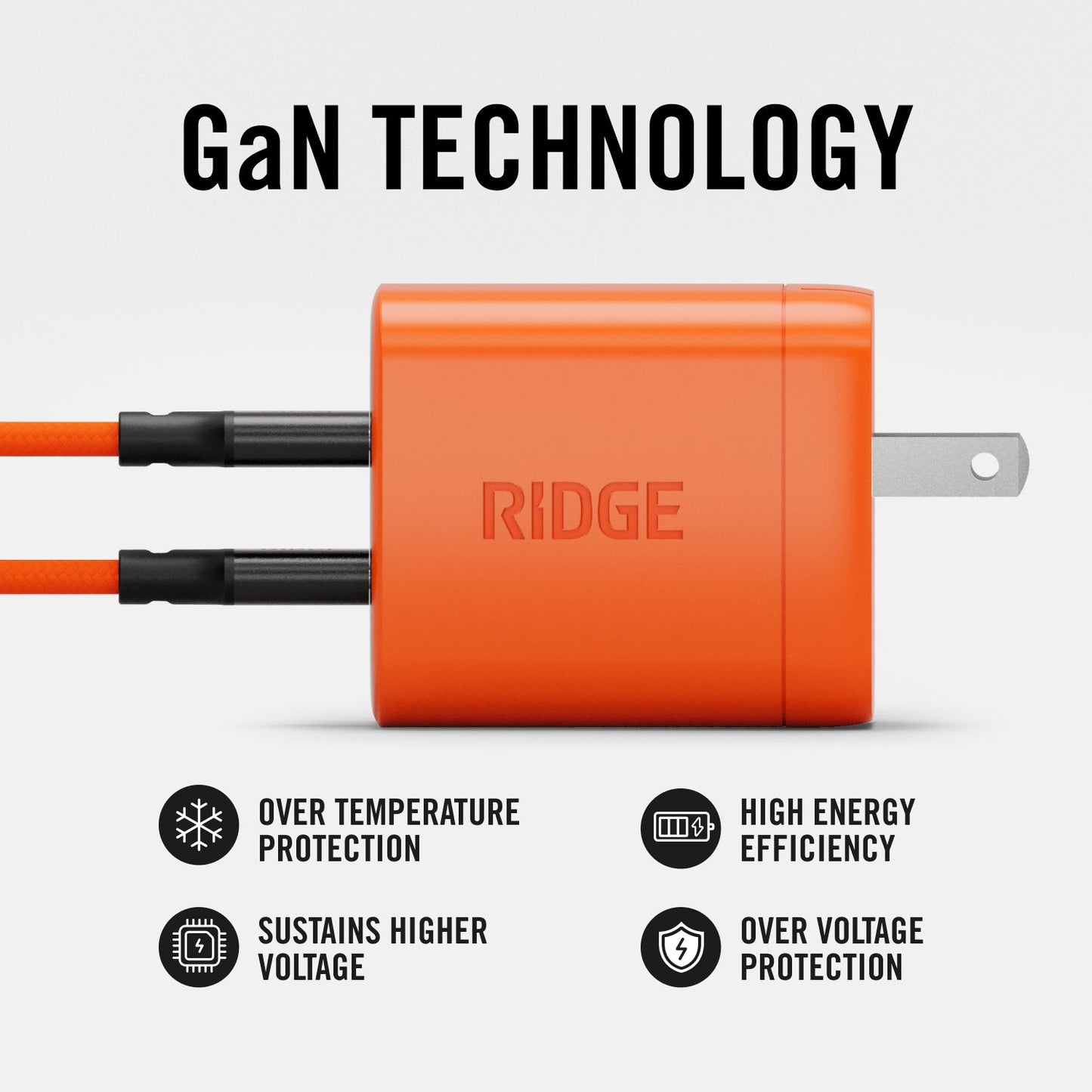 45W Power Adapter Kit - Basecamp Orange