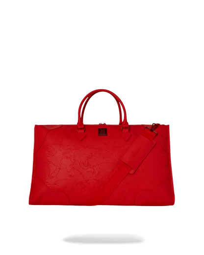 JAMES FIRST CLASS RUBY RED PYRAMID LARGE DUFFLE