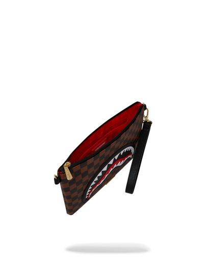 SAWTOOTH SHARKS IN PARIS CROSSOVER CLUTCH