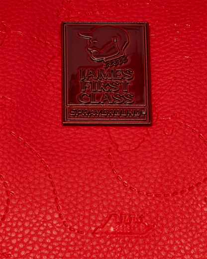 JAMES FIRST CLASS RUBY RED PYRAMID LARGE DUFFLE