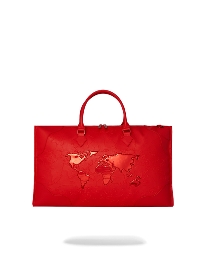 JAMES FIRST CLASS RUBY RED PYRAMID LARGE DUFFLE