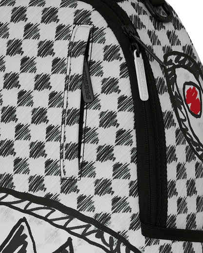 SCRIBBLE DRIBBLE CHECK BACKPACK