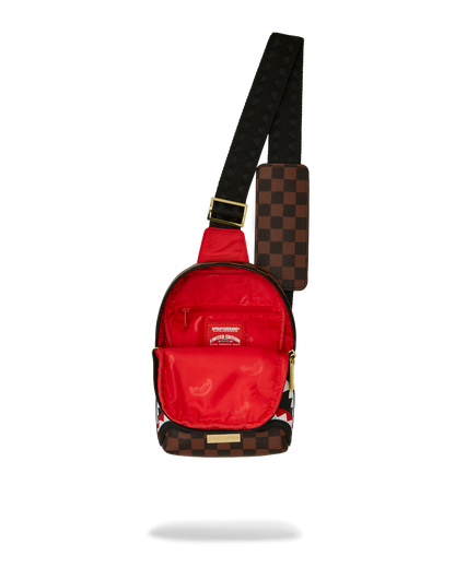 SAWTOOTH SHARKS IN PARIS ONE-STRAP SLING
