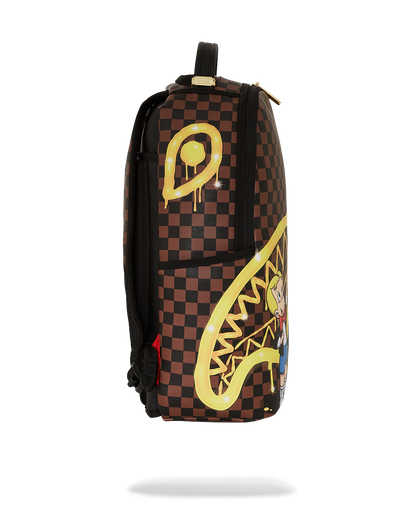 RICHIE RICH PAINT THE SHARK GOLD BACKPACK