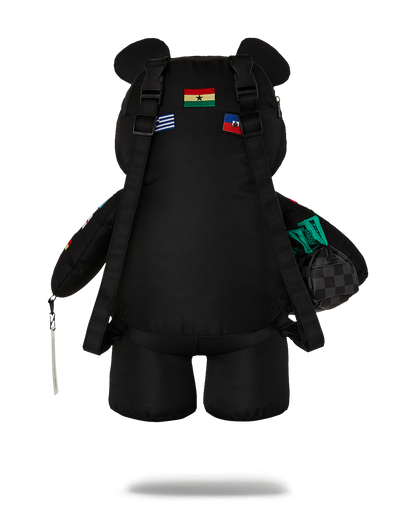 JAMES FIRST CLASS GLOBAL FLAGS MONEYBEAR BACKPACK